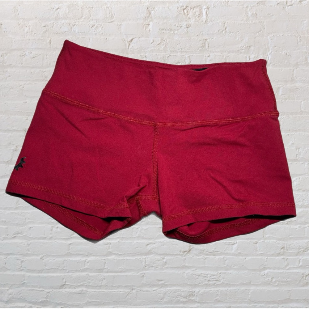 WOD Gear Clothing Red Graphic Waistband Active Hot Pants in Women’s Size Small